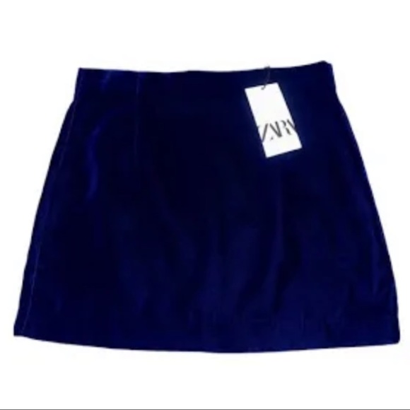 ZARA ~Oversized Velvet Blazer & Mini Skirt (NWT) - Picture 2 of 10